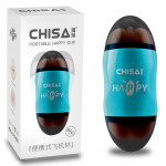 Мастурбатор Вагина и Рот в колбе Chisa Portable Happy Cup с вибрацией
