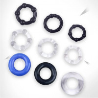 Набір ерекційних кілець NS Novelties Renegade Dyno Cock Rings, чорні, 3 шт