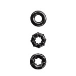 Набор эрекционных колец NS Novelties Renegade Dyno Cock Rings, черные, 3 шт
