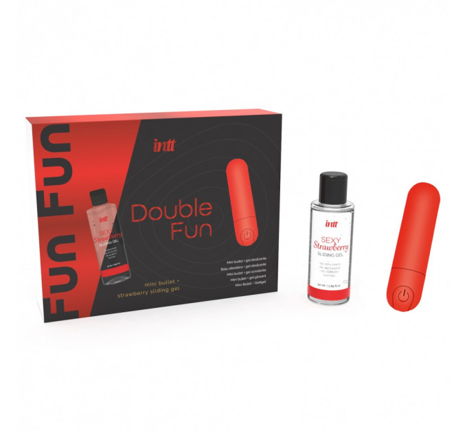 Набор вибропуля и лубрикант INTT DOUBLE FUN
