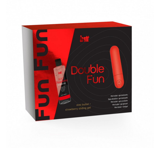 Набор вибропуля и лубрикант INTT DOUBLE FUN