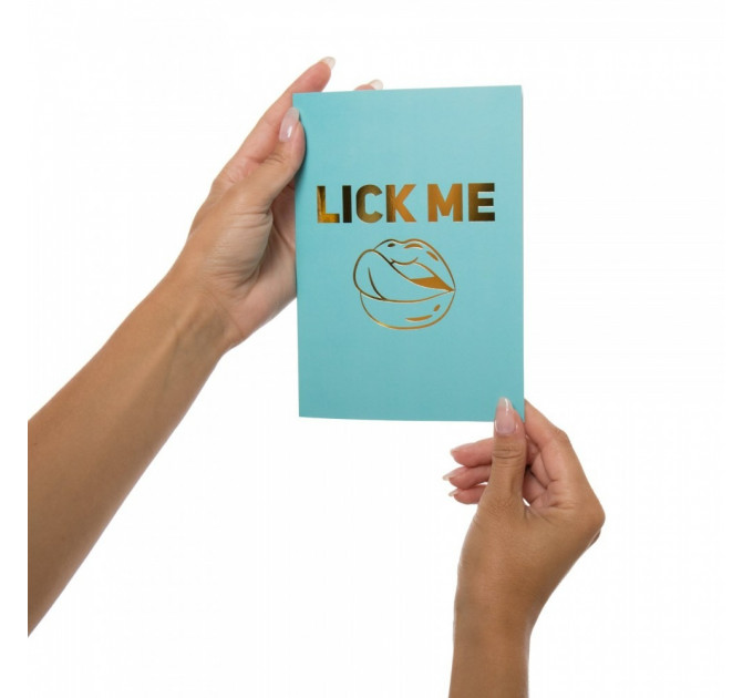 Подарункова листівка з набором Сашетів та Конверт Kama Sutra Lick Me Please