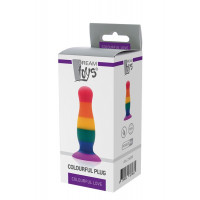 Радужная анальная пробка Dream Toys Colourful Love Plug