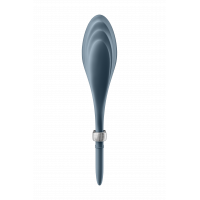 Регульована ерекційна каблучка з вібрацією SATISFYER DUELIST DARK синій