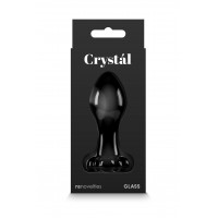 Стеклянная пробка NS Novelties CRYSTAL FLOWER BLACK