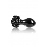 Стеклянная пробка NS Novelties CRYSTAL FLOWER BLACK