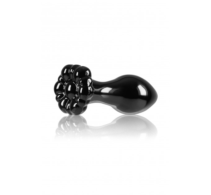 Стеклянная пробка NS Novelties CRYSTAL FLOWER BLACK