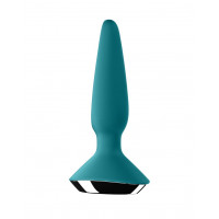 Анальна пробка з двома моторами та керуванням з телефону Satisfyer Plug-ilicious 1 Petrol, зелений