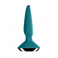 Анальна пробка з двома моторами та керуванням з телефону Satisfyer Plug-ilicious 1 Petrol, зелений