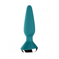 Анальна пробка з двома моторами та керуванням з телефону Satisfyer Plug-ilicious 1 Petrol, зелений