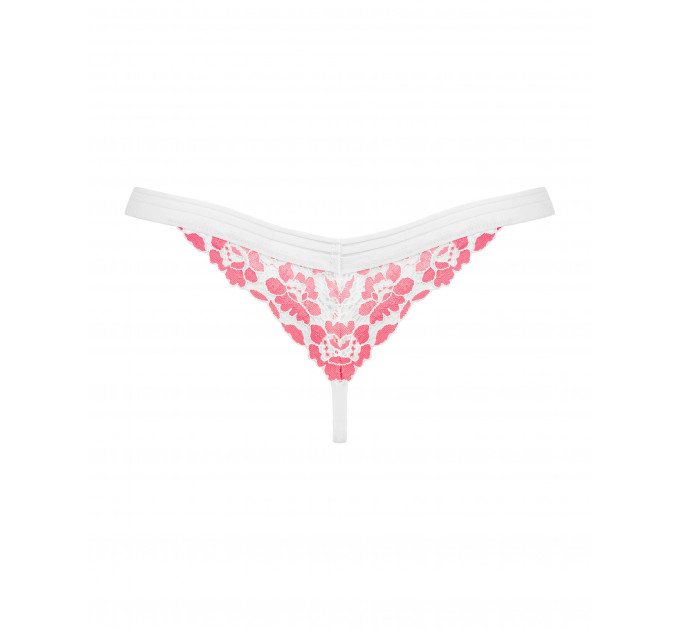 Трусики стринги кружевные Obsessive Bloomys thong S/M