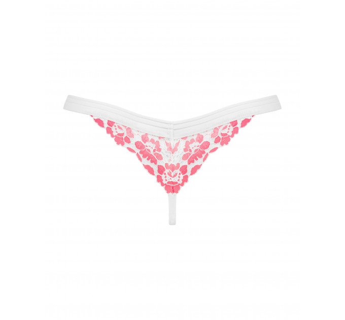 Трусики стринги кружевные Obsessive Bloomys thong S/M