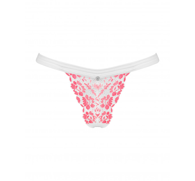 Трусики стринги кружевные Obsessive Bloomys thong S/M