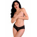 Трусики кружевные с открытым доступом Daring Intimates Ella, черный, S/M