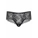 Трусики кружевные с открытым доступом Daring Intimates Ella, черный, S/M