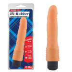 Вибратор реалистичный Chisa Hi-Rubber на батарейках, бежевый