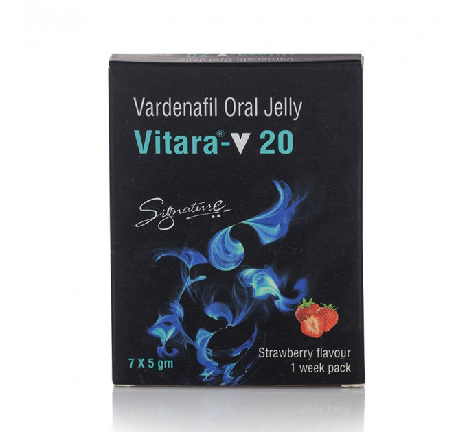 Vitara-20 желе для потенции Oral Jelly Strawberry ( цена за упаковку, 7 стиков)