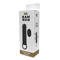 Вибронасадка на член удлиняющая DreamToys Ramrod с дистанционным управлением, черная