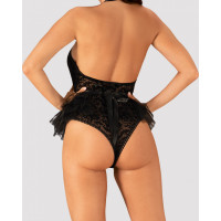 Костюм покоївки Obsessive Frilles Чорний S/M
