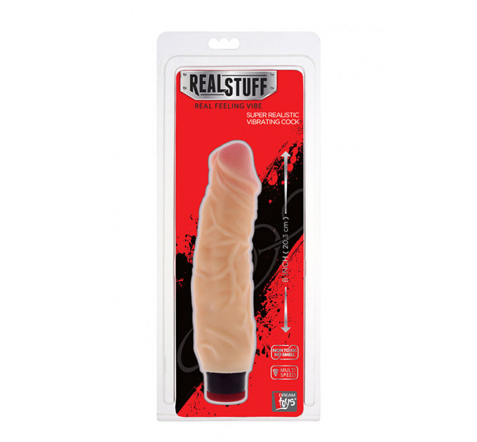 Вибратор реалистичный Dream toys FleshX с мягкими реалистичными контурами и прорисованными венами