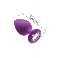 Анальна пробка MAI WITH STONE, m PURPLE