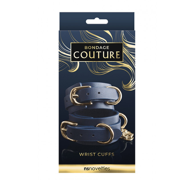 Оковы BONDAGE COUTURE WRIST CUFF BLUE