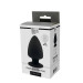 Анальная пробка Dream Toys Premium Silicone Plug термоактивная, черная