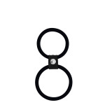Ерекційне кільце MENZSTUFF DUAL RINGS, BLACK