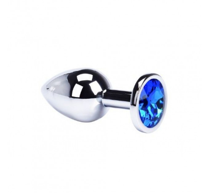 Анальна пробка, Silver Diamond Dark Blue, M