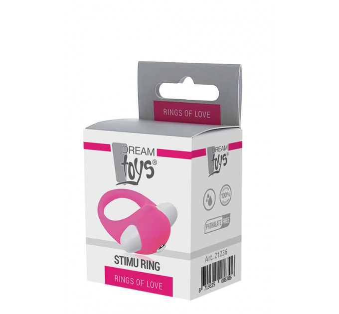 Ерекційне віброкільце LIT-UP SILICONE STIMU RING 6 PINK