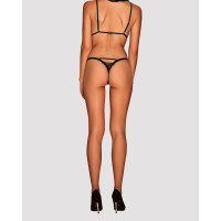 Комплект Obsessive Romanesa (Бюстгальтер та стрінги) Black S/M