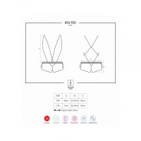 Боді 853-TED-3 Teddy red S / M