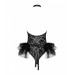Костюм горничной Obsessive Frilles Черный S/M