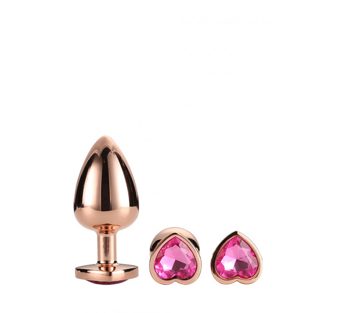 Набор анальных пробок GLEAMING LOVE ROSE GOLD PLUG SET