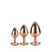 Набор анальных пробок GLEAMING LOVE ROSE GOLD PLUG SET