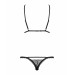 Комплект Obsessive Romanesa (Бюстгальтер и стринги) Black S/M