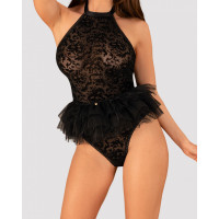 Костюм покоївки Obsessive Frilles Чорний S/M