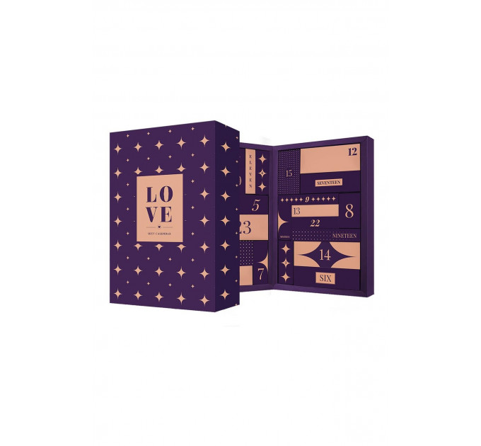 Адвент-календар для пари Dreamtoys LOVE Pleasure Box Sexy Calendar, 24 предмети