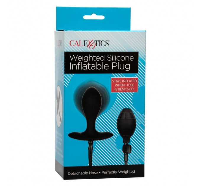 Анальная пробка с накачкой силиконовая Inflatable Plug California Exotic