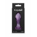 Анальная стеклянная пробка NS Novelties Crystal, фиолетовая