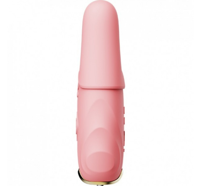 Беспроводные смарт вибрирующие зажимы для сосков ZALO Nave Vibrating Nipple Clamps розовый
