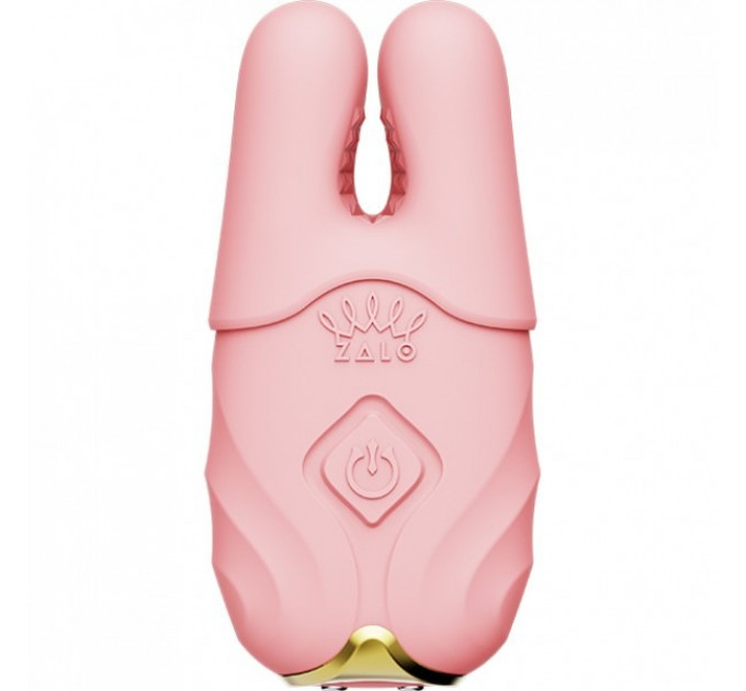 Беспроводные смарт вибрирующие зажимы для сосков ZALO Nave Vibrating Nipple Clamps розовый
