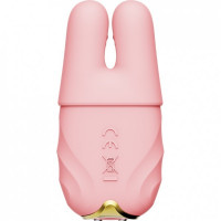 Бездротові смарт вібрують затискачі для сосків ZALO Nave Vibrating Nipple Clamps рожевий