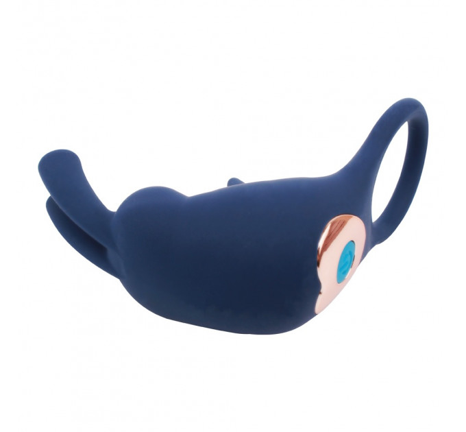Ерекційне кільце-кролик Chisa Bunny Ring, синій