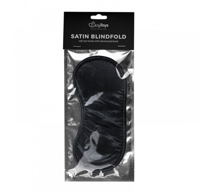 Маска на глаза EasyToys Black Satin Eye Mask