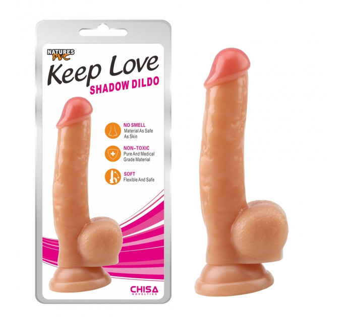 Фаллоимитатор с мошонкой Chisa Keep Love Shadow Dildo Flesh