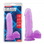 Фаллоимитатор на присоске Chisa Hi-Rubber 7.7, фиолетовый