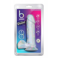 Фаллоимитатор реалистичный на присоске Blush B Yours прозрачный, 20.3 х 4.4 см