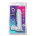 Фаллоимитатор реалистичный на присоске Blush B Yours прозрачный, 20.3 х 4.4 см