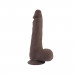 Фаллоимитатор с мошонкой на присоске Chisa T-skin ReaL Desire Sniper, коричневый